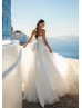 Strapless Ivory Pleated Satin Tulle Unusual Wedding Dress Strapless Ivory Pleated Satin Tulle Unusual Wedding Dress